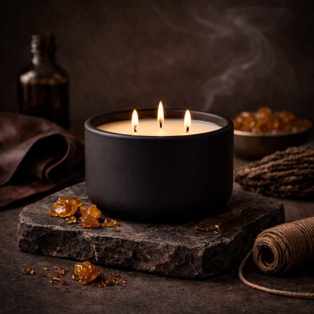 Amber Leather - Candle